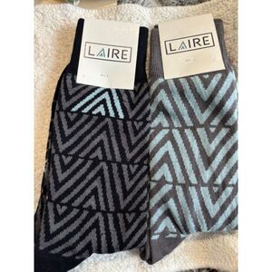 Socrates Laire Dress Socks 2 Pair Brand New 1 Size Fits Most